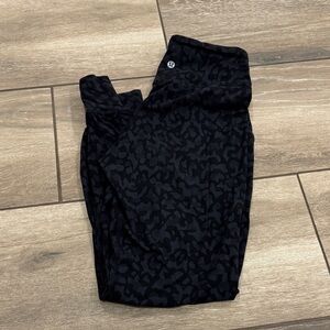 lululemon athletica Woman’s Black Camo joggers